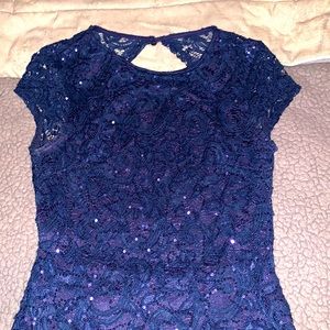Short navy cocktail dress